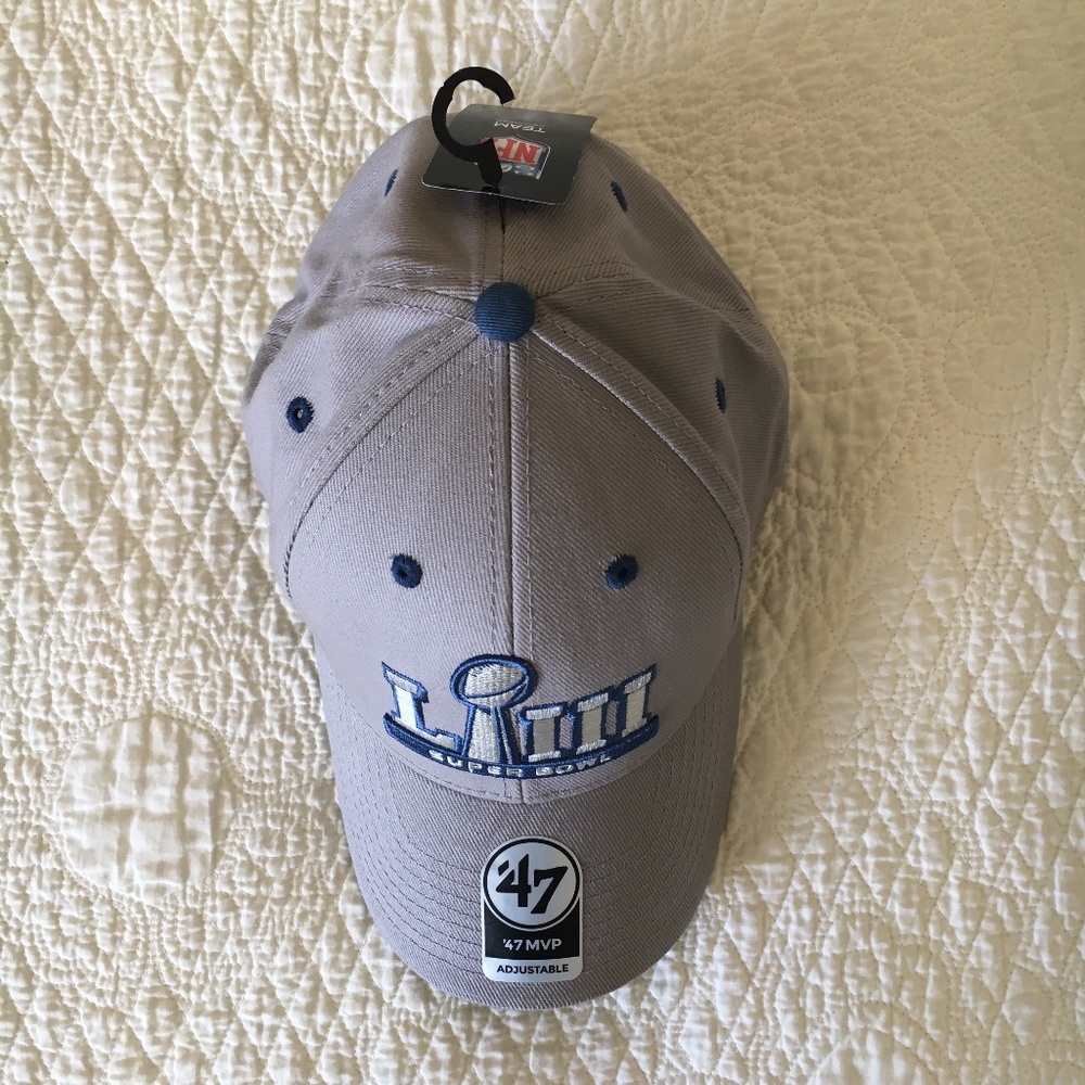 NWT '47 Brand Super Bowl LIII New England Patriots LA Rams Baseball Cap Hat - Picture 10 of 10